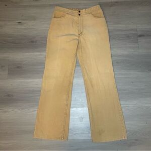 Vintage 80’s Levi’s Men’s 36x34 Tan Khaki Corduroy Pants White Tab Talon Zipper